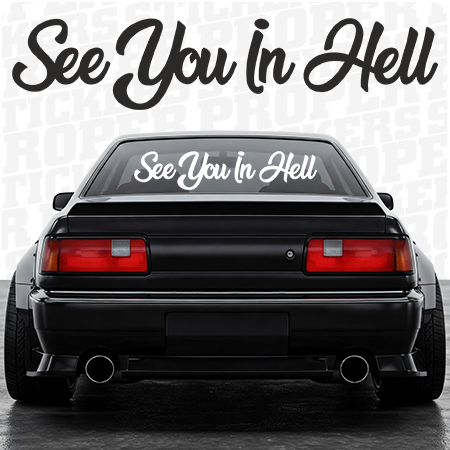 SEE YOU IN HELL naklejka